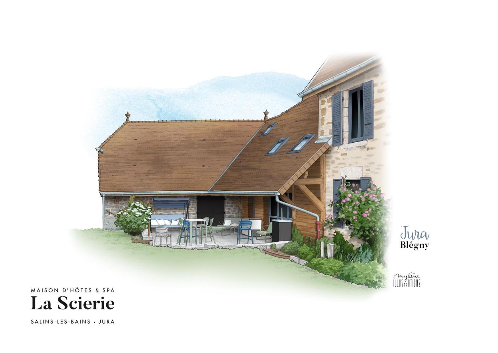 Maison D'Hotes & Spa La Scierie Salins-les-Bains Exterior photo